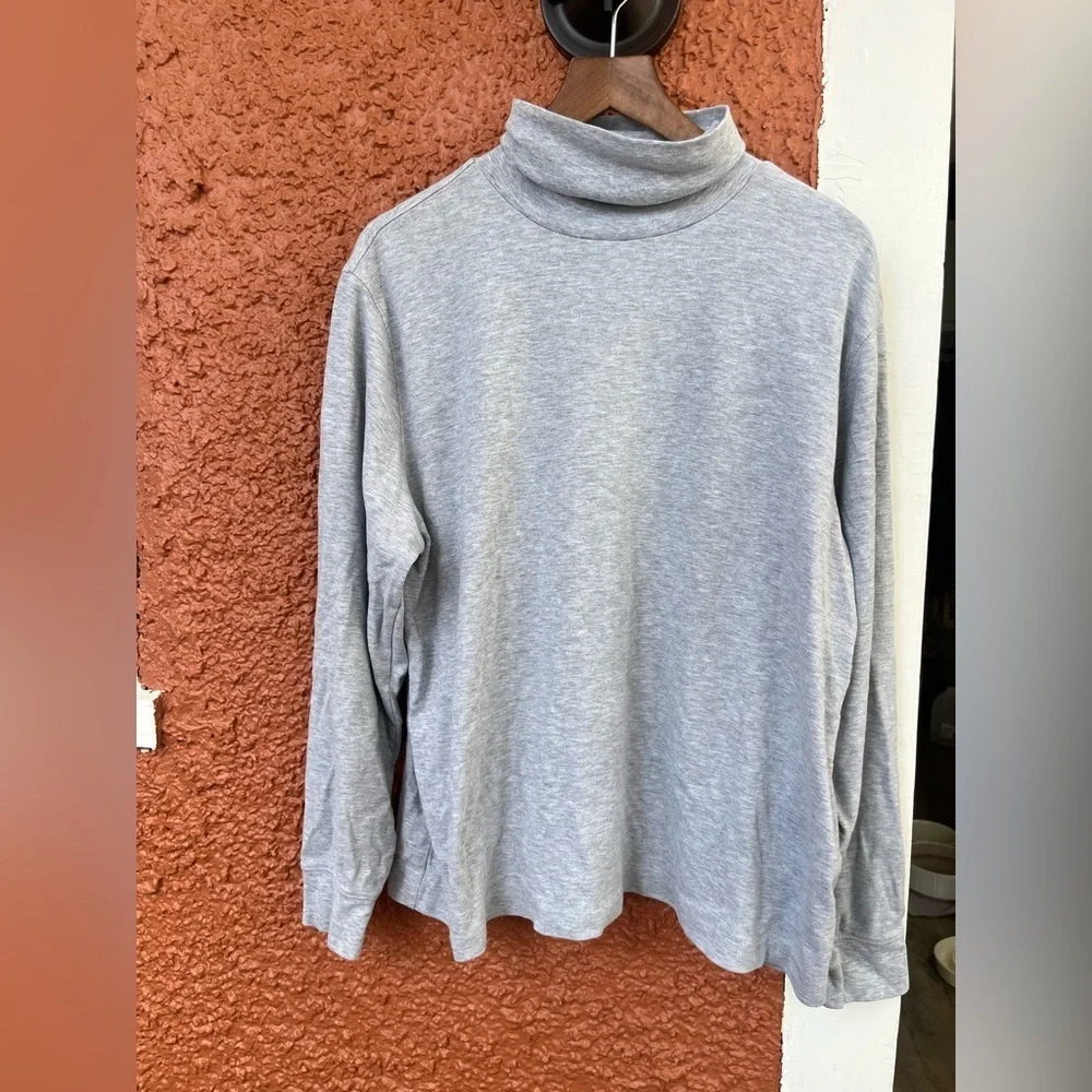 LANDS' END Long Sleeve Shaped Fit Turtleneck Top Shirt Size Extra Large 18-20